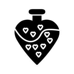 Love potion cocktail Vector Icon