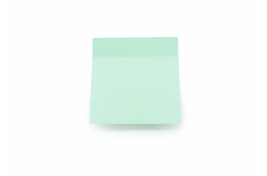 light green sticky note paper
