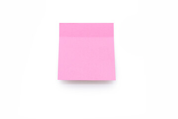 Pink sticky note paper