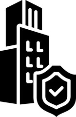 Office Icon in Glyph Style. Simple Vector Design. Simple Vector Glyph Icon