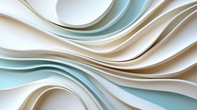 A light background with smooth waves and relief is a trend 