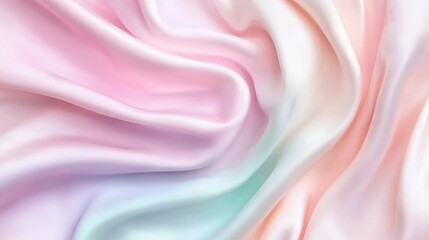 Fototapeta premium Soft Pastel Fabric Texture with Gentle Waves and Smooth Drapery
