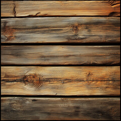 Obraz premium Rustic Wooden Logs Texture for Natural Interior Design | Organic Warmth and Coziness in Brown Tones