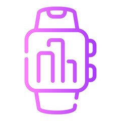 smartwatch Line Gradient Icon