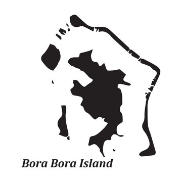 bora bora island map