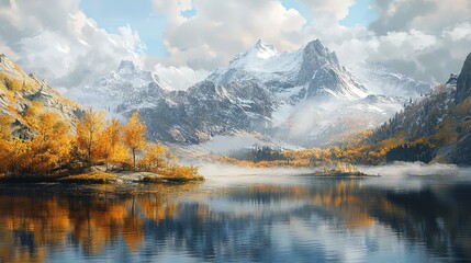 "Sunlit Serenity: A Tranquil Stream Flowing Through a Lush Forest Canopy"