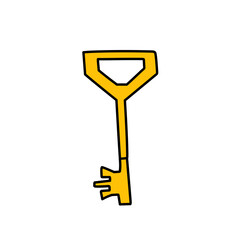 golden key vector