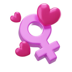 Women's International Day 3D Illustration