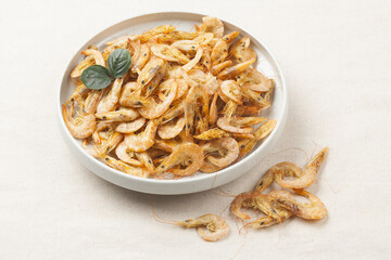 Dried shrimp. Mainly used in stir-fry dishes or to make soup.