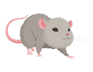 A delightful cute cartoon mice showcasing their adorable pose and expressions