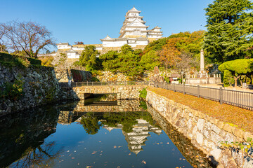 Fototapeta premium Himeji (White Heron) Castle built in 14th century, Japan