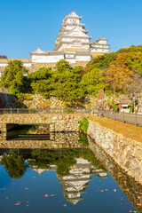 Obraz premium Himeji (White Heron) Castle built in 14th century, Japan