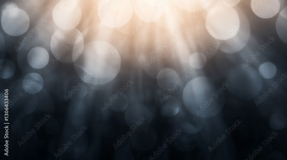 Wall mural bokeh light rays abstract background