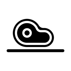 Obraz premium meat Solid icon