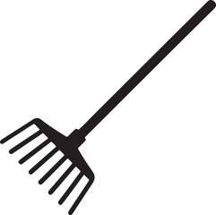A sharp, red-handled metal shovel, an isolated vector illustration of a work tool against a white background