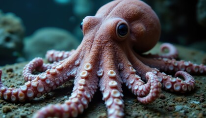 The common octopus is a fascinating creature known for its ability to change color and texture to blend in with its surroundings, allowing it to camouflage itself from predators.