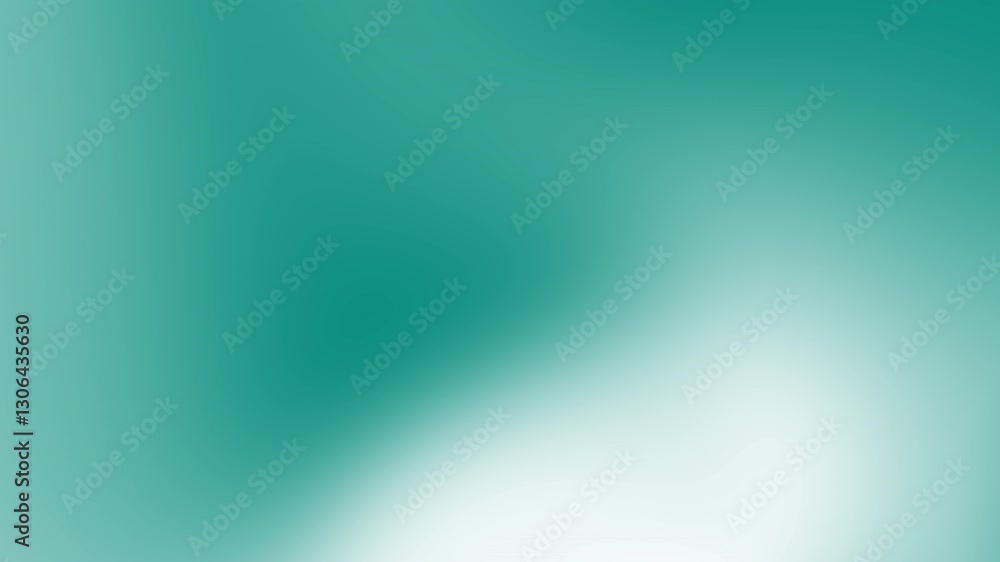 Poster soft turquoise gradient background with white green blurred texture suggesting motion and fluidity f