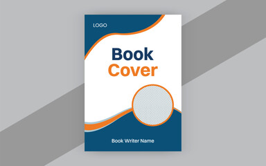 Creative and modern style book cover design template