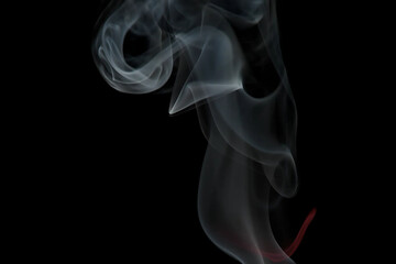 smoke on black background