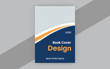 Creative and modern style book cover design template