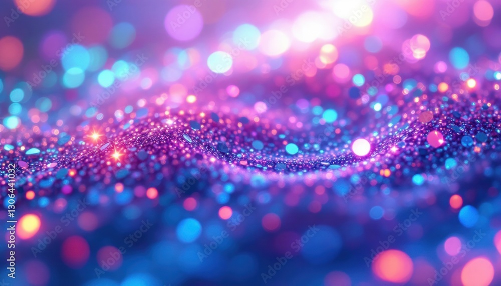 Poster vibrant abstract background with colorful bokeh lights and glittering patterns