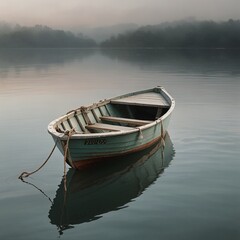 Obraz premium boat on the river
