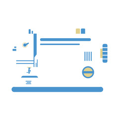 Obraz premium Sewing Machine Illustration