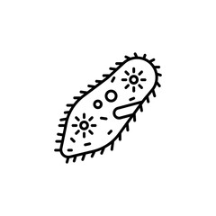Paramecium line icon
