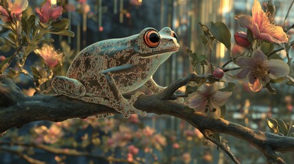 The Fantasy Journey of Flower Tree Frog