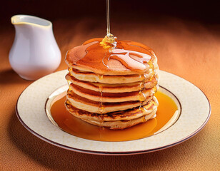 Pancakes with Maple Syrup 