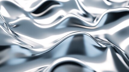 Liquid metal ripples, abstract background, flowing texture