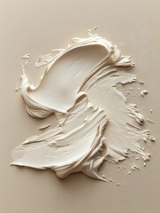 Close up beauty cosmetic background with make-up smear smudge