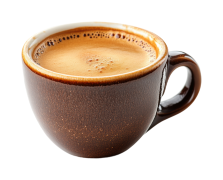 Sipping coffee comfort cozy vibes relaxed isolated on transparent background