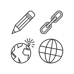 website editable line icons