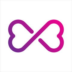 Obraz premium Infinity line icon. Infinity symbol. Vector illustration on white background.