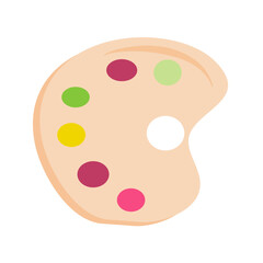 School paint palette
