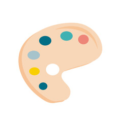 School paint palette
