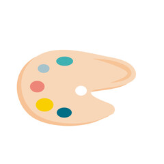 School paint palette
