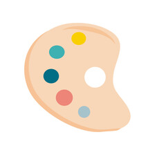 School paint palette
