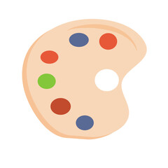 School paint palette
