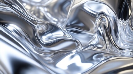 Liquid metal ripples, abstract background
