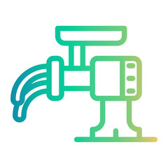 meat Line Gradient Icon