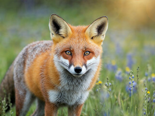 Fototapeta premium red fox in the wild