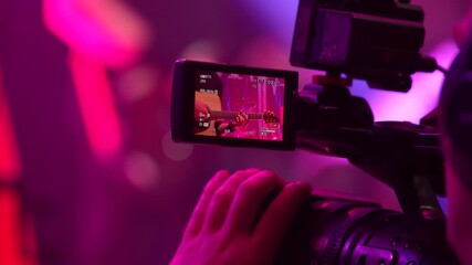 video recording of guitar playing, professional recording of concerts