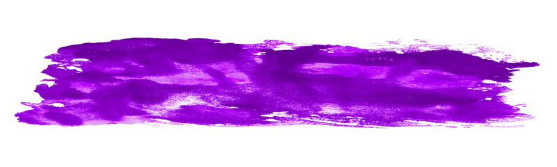 Farbstreifen lila gemalt mit einem Pinsel