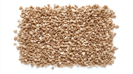 A pile of rustic brown pebbles natural outdoor texture background