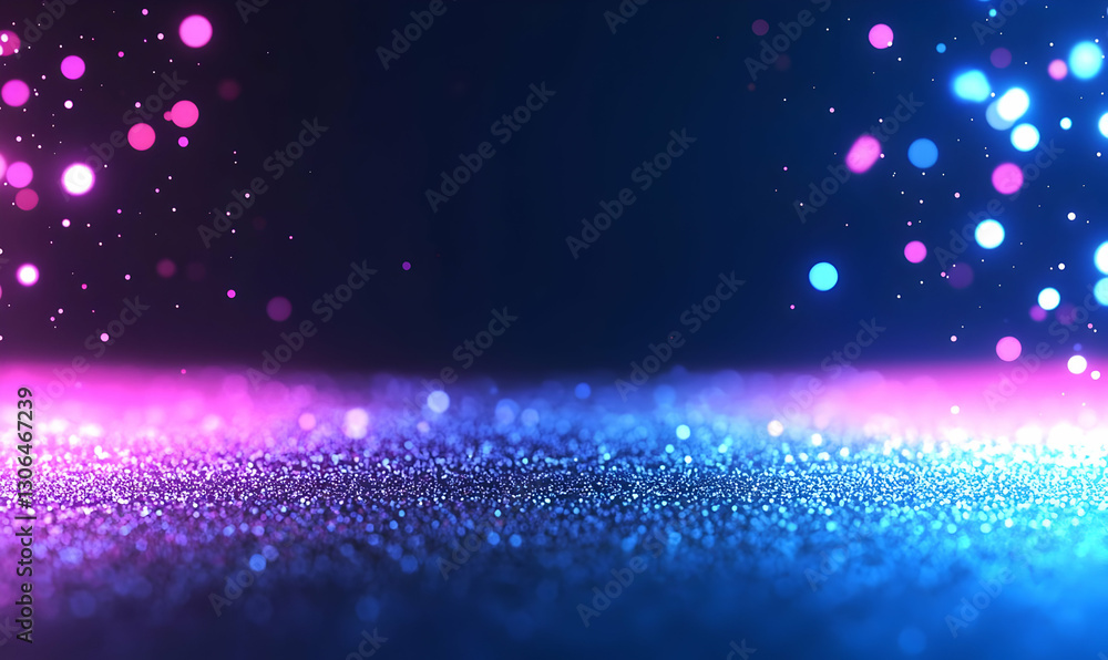 Poster colorful bokeh lights creating a dreamy abstract background