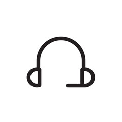 Headphone icon vector for web and mobile app. headphone sign and symbol