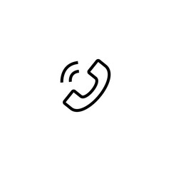 Phone flat icon. Call symbol. phone call sign. Vector