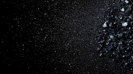 Obraz premium Sparkling Crystals on Dark Background with Glowing Particles